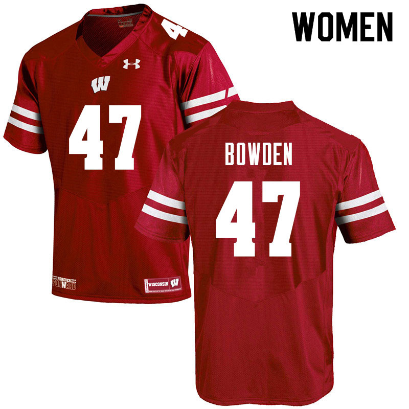 Women #47 Peter Bowden Wisconsin Badgers College Football Jerseys Sale-Red